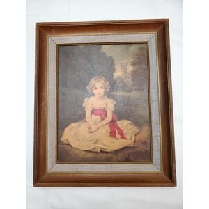 Large Vintage Thick Wooden Frame 20"×16" Portrait Richard V Volkmann